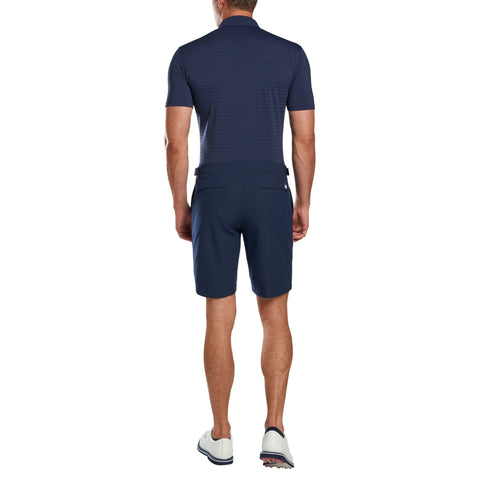 Perforated Stripe Golfpolo Herren