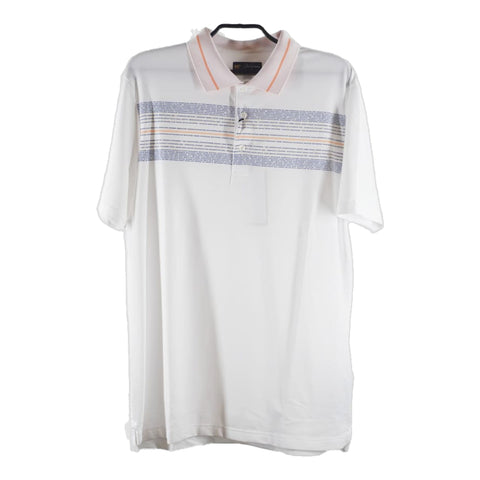 Jacquard Stripe Golfpolo Herren