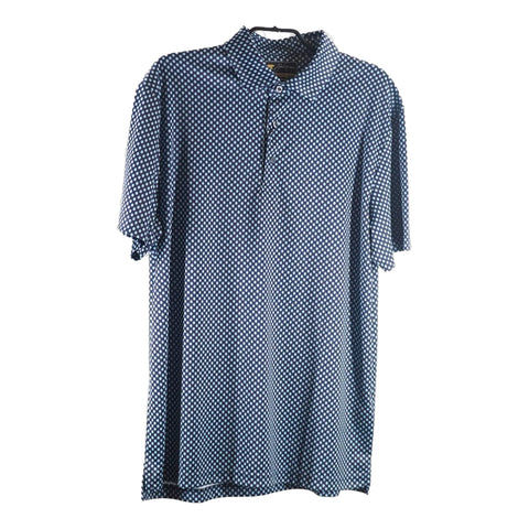 Tri Color Print Golfpolo Herren