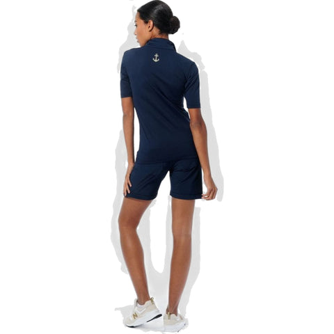 W Polo SL Merlyn Navy Damen