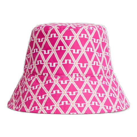 Rosa Print Bucket Hat Damen