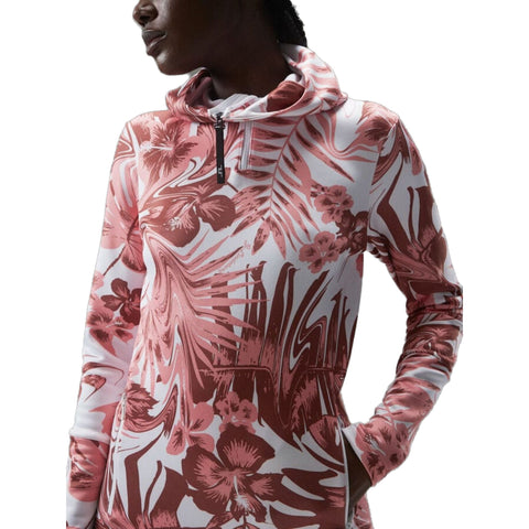 Aerial Print Quarter Hood Damen
