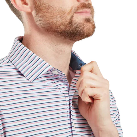Balance Stripe Lisle Polo Herren