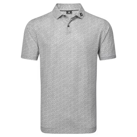 Bounce Print Pique Herren