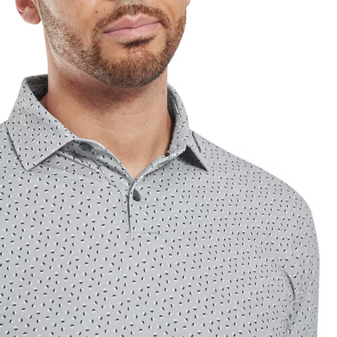 Bounce Print Pique Herren