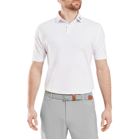 Bounce Print Pique Herren