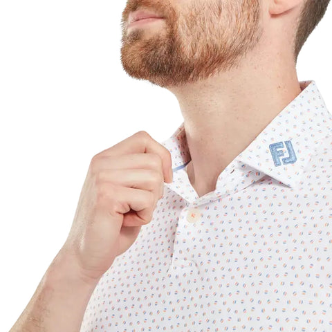Bounce Print Pique Herren