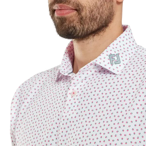 Bounce Print Pique Herren