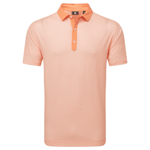 Checker Jacquard Polo Herren
