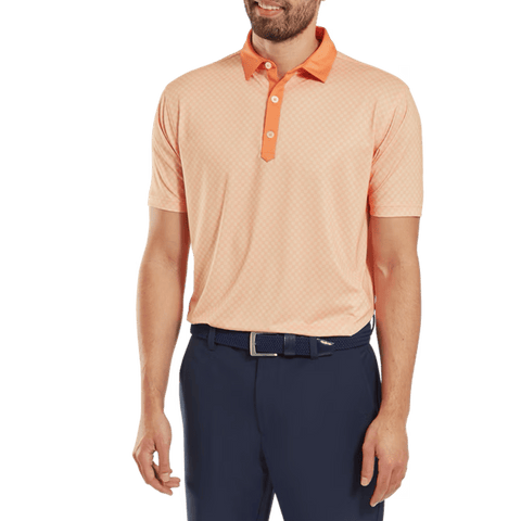 Checker Jacquard Polo Herren