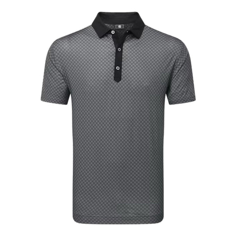 Checker Jacquard Polo Herren