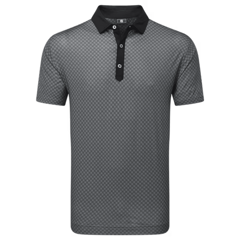 Checker Jacquard Polo Herren