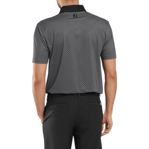 Checker Jacquard Polo Herren