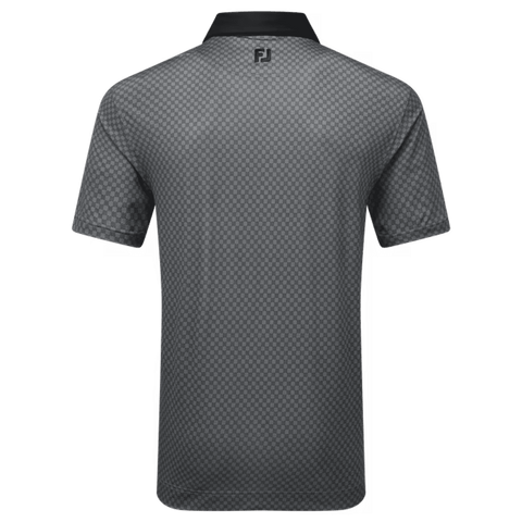 Checker Jacquard Polo Herren