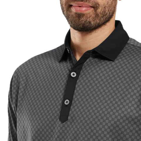 Checker Jacquard Polo Herren