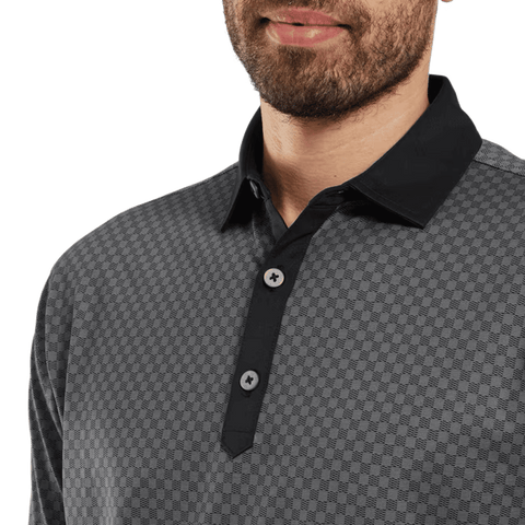 Checker Jacquard Polo Herren
