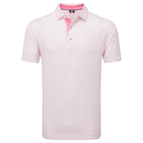 Figure Print Polo Herren