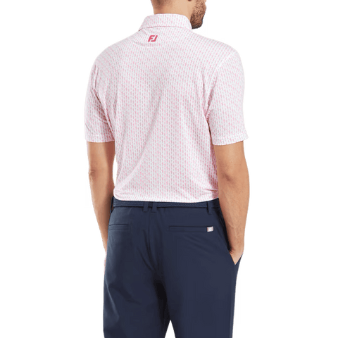 Figure Print Polo Herren