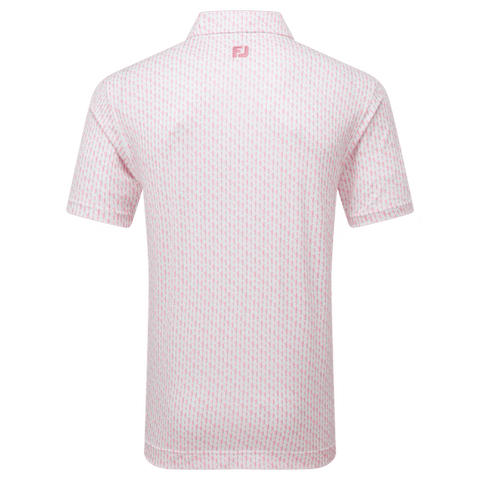 Figure Print Polo Herren
