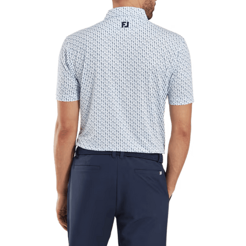 Figure Print Polo Herren
