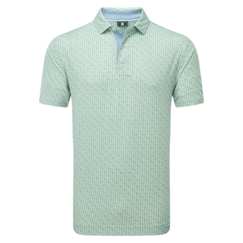 Figure Print Polo Herren