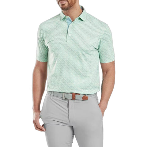 Figure Print Polo Herren