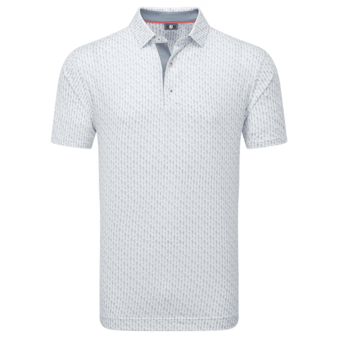 Figure Print Polo Herren