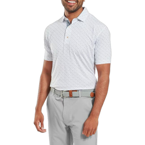 Figure Print Polo Herren