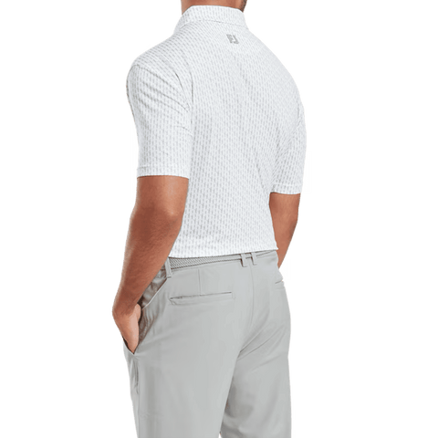 Figure Print Polo Herren