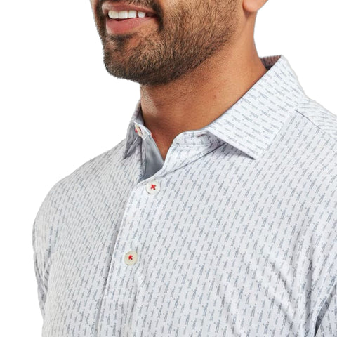 Figure Print Polo Herren