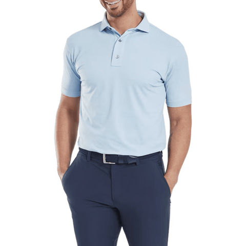 Etched Texture Print Polo