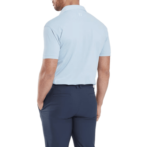 Etched Texture Print Polo Herren