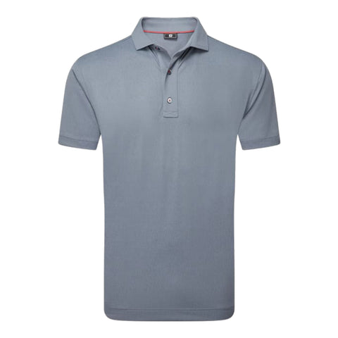 Etched Texture Print Polo Herren