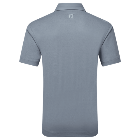 Etched Texture Print Polo Herren