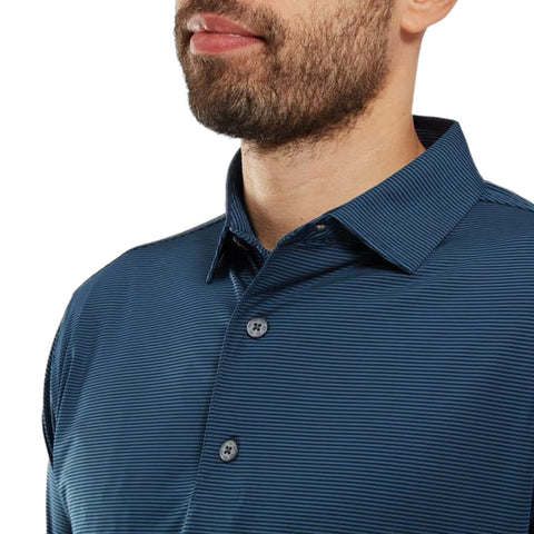 Micro Feeder Stripe Lisle Polo Herren