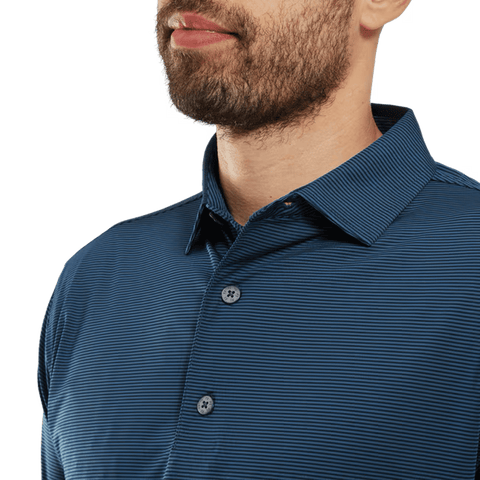 Micro Feeder Stripe Lisle Polo Herren
