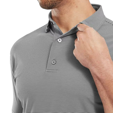 Micro Feeder Stripe Lisle Polo Herren