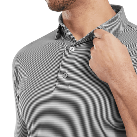 Micro Feeder Stripe Lisle Polo Herren