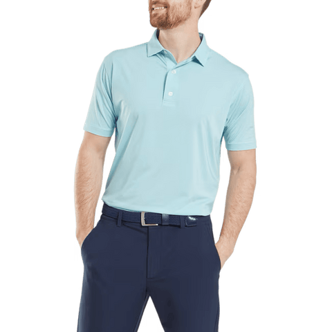 Micro Feeder Stripe Lisle Polo Herren