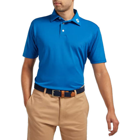 M Stretch Pique SS Polo Purple Herren