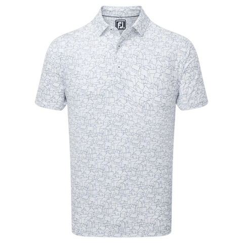 Scottish Town Print Polo