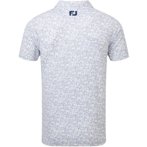 Scottish Town Print Polo Herren