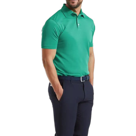 Stretch Pique Solid Polo Herren