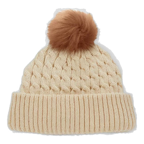 Cable Knit Pom Pom Herren