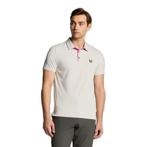 Contrast Placket Polo Shirt Herren