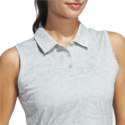 Ultimate365 Jacquard Sleeveless Polo Damen