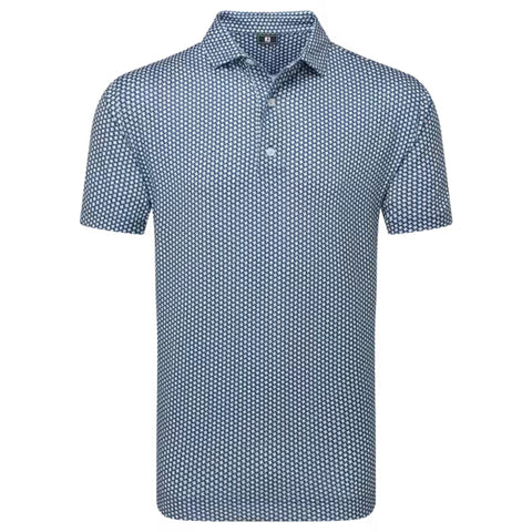 Houndstooth Geo Lisle Polo Herren