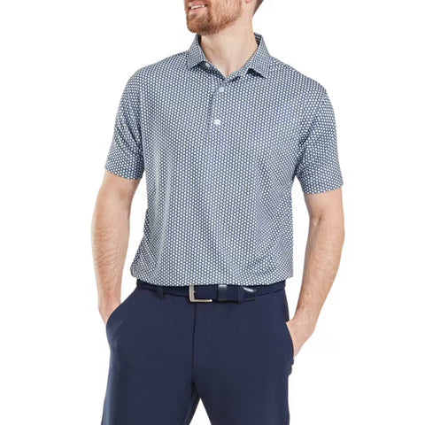 Houndstooth Geo Lisle Polo Herren