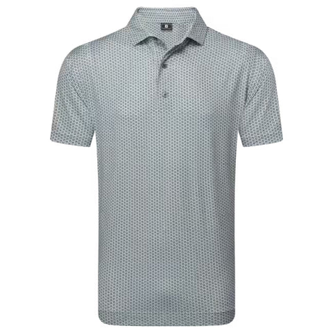Houndstooth Geo Lisle Polo Herren