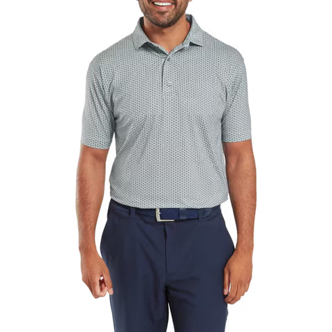 Houndstooth Geo Lisle Polo Herren